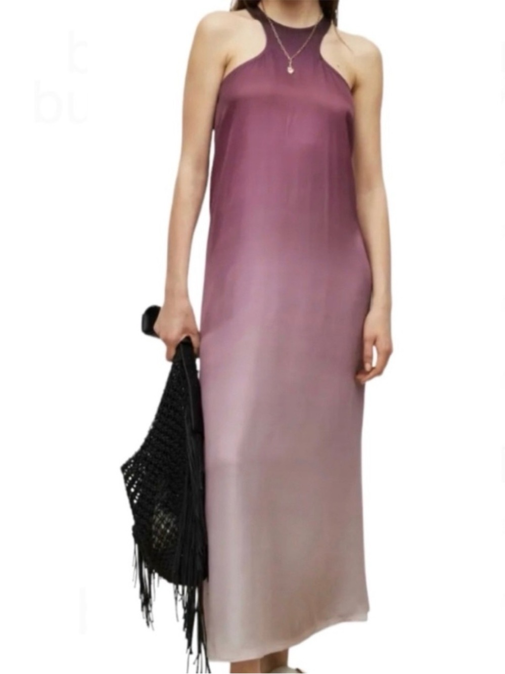 AllSaints Plum Ombré Sleeveless Dress